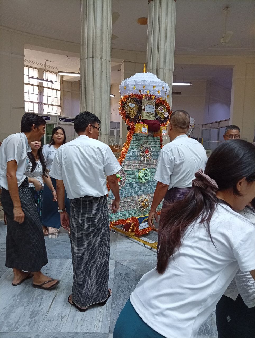 မြန်မာ့လယ်ယာဖွံ့ဖြိုးရေးဘဏ်၏ ပထမအကြိမ်မြောက် ကထိန်အကြို လှုပ်ရှားမှု ပုံရိပ်များ