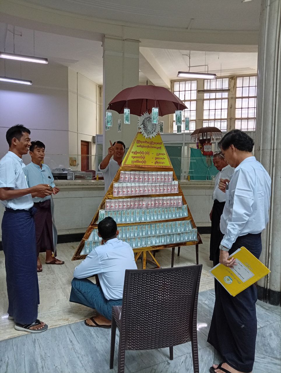 မြန်မာ့လယ်ယာဖွံ့ဖြိုးရေးဘဏ်၏ ပထမအကြိမ်မြောက် ကထိန်အကြို လှုပ်ရှားမှု ပုံရိပ်များ