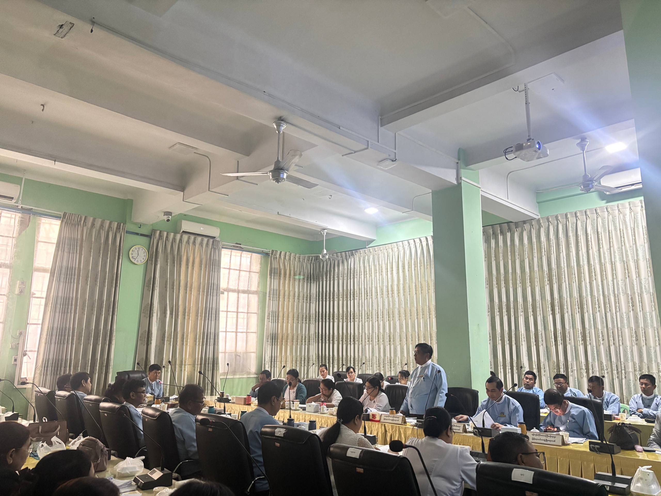 ဦးဆောင်ညွှန်ကြားရေးမှူးနှင့် တိုင်းဒေသကြီး/ပြည်နယ်မန်နေဂျာများ ကြွေးကျန်NPLကောက်ခံရရှိရေး လုပ်ငန်းညှိနှိုင်းအစည်းအဝေး