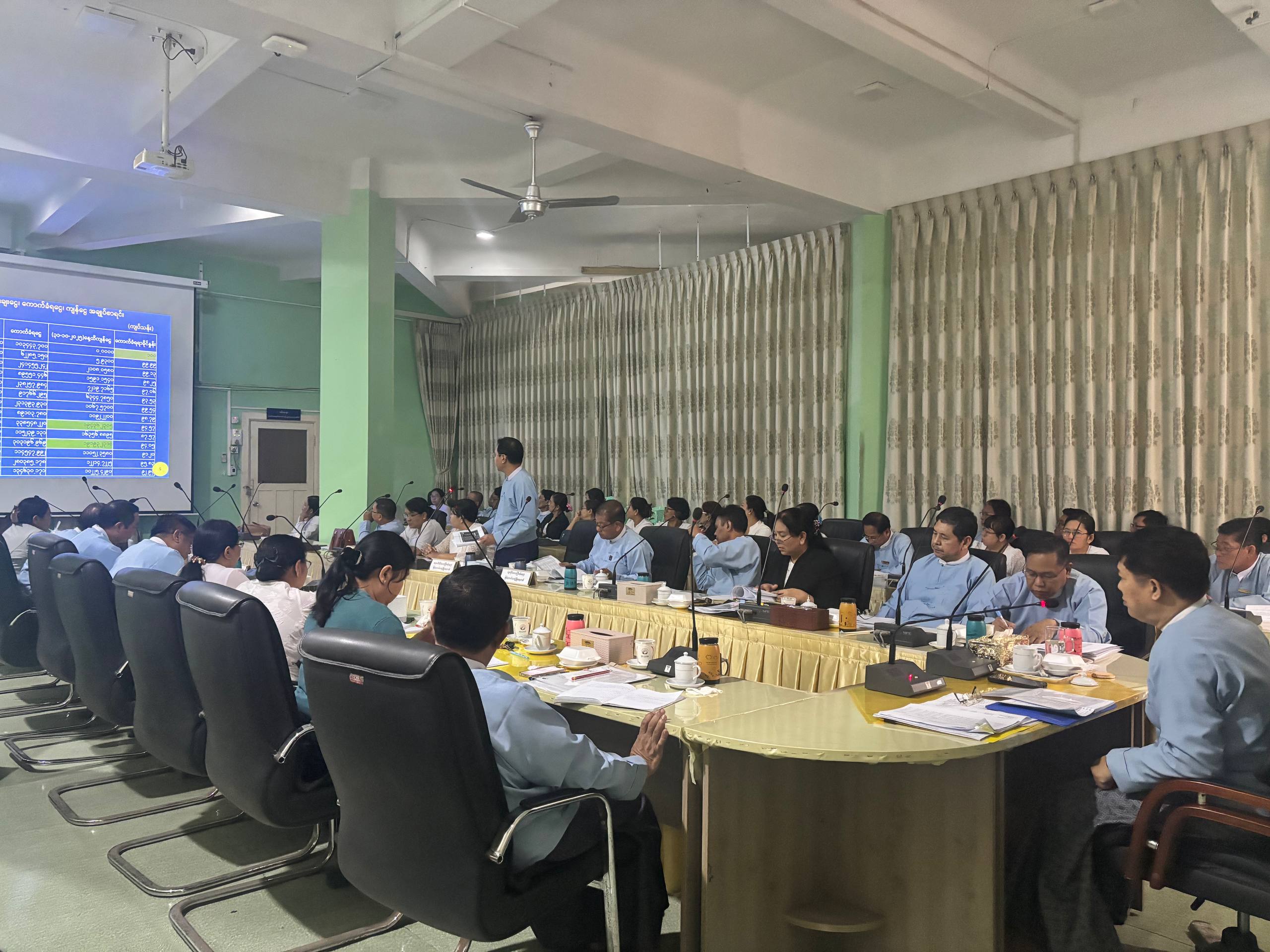 ဦးဆောင်ညွှန်ကြားရေးမှူးနှင့် တိုင်းဒေသကြီး/ပြည်နယ်မန်နေဂျာများ ကြွေးကျန်NPLကောက်ခံရရှိရေး လုပ်ငန်းညှိနှိုင်းအစည်းအဝေး